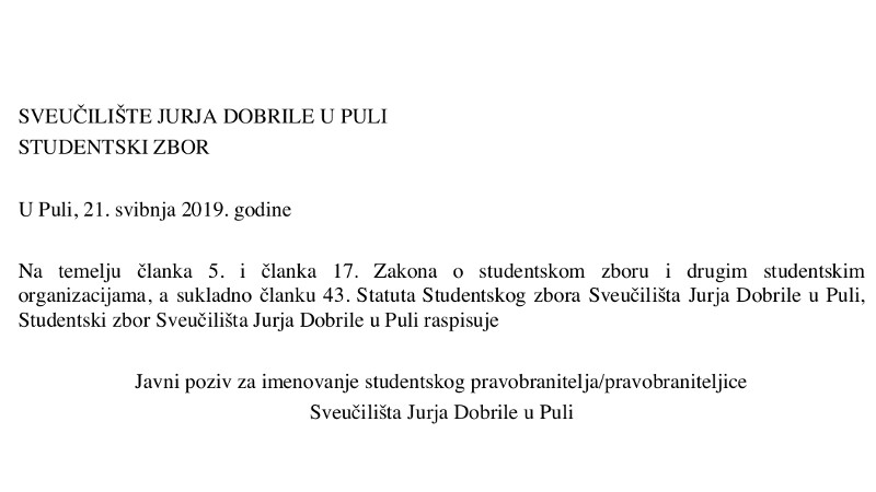 Studentski zbor Sveučilišta Jurja...